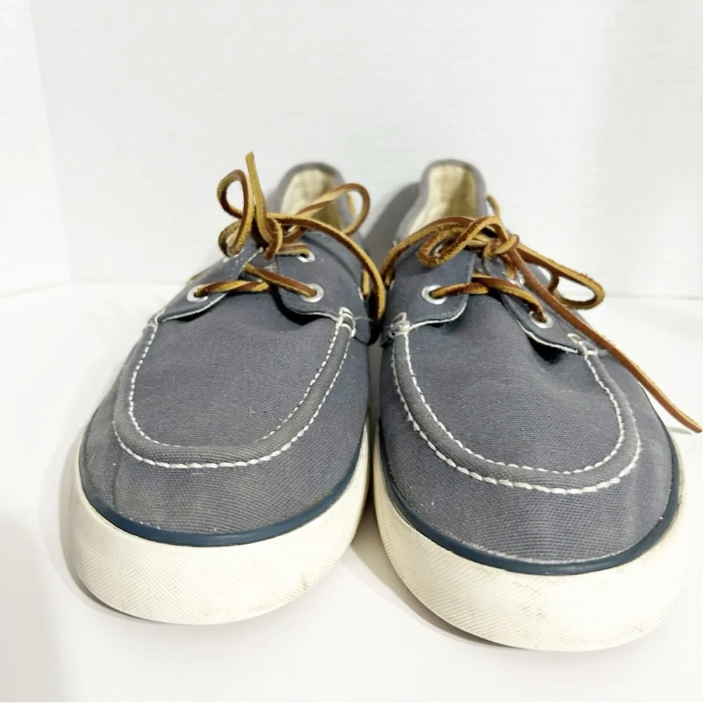 Polo by Ralph Lauren Sander Canvas Lace Up Sneakers Round Toe Polo Branding 🩵🩶